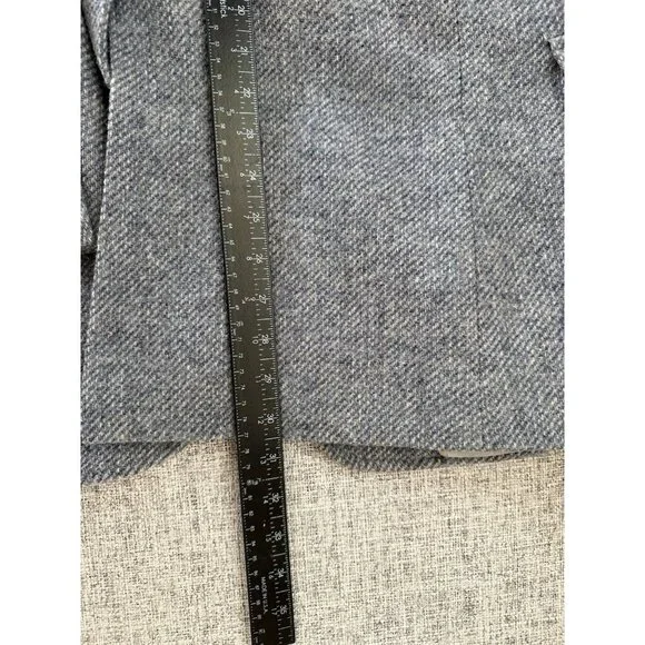 VTG Pendleton Blazer Men's 44 Wool Blue Gray USA 70s Western Yoke Elbow Patch - Picture 15 of 15